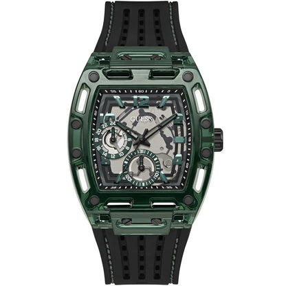 Guess Phoenix Black Silicone Strap Multicolor Dial Quartz Watch for Gents - GW0499G7