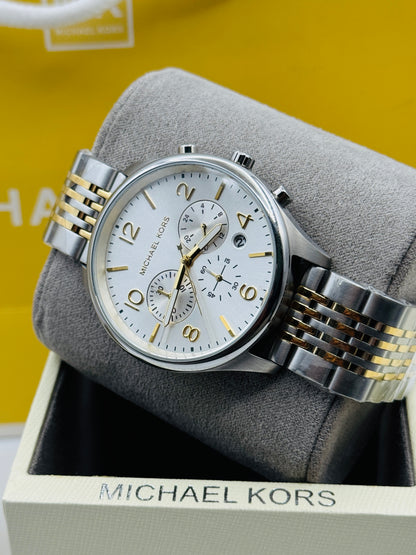 Michael Kors MK-8660 Original For Mens Two Tone 42mm Quartz