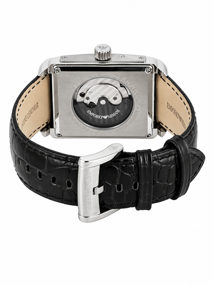 Emporio Armani Meccanico Leather Strap Automatic Men's Watch AR4203