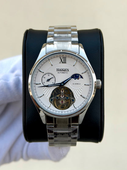 Haiqin Original Moonphrase Watch Mens Automatic 43mm