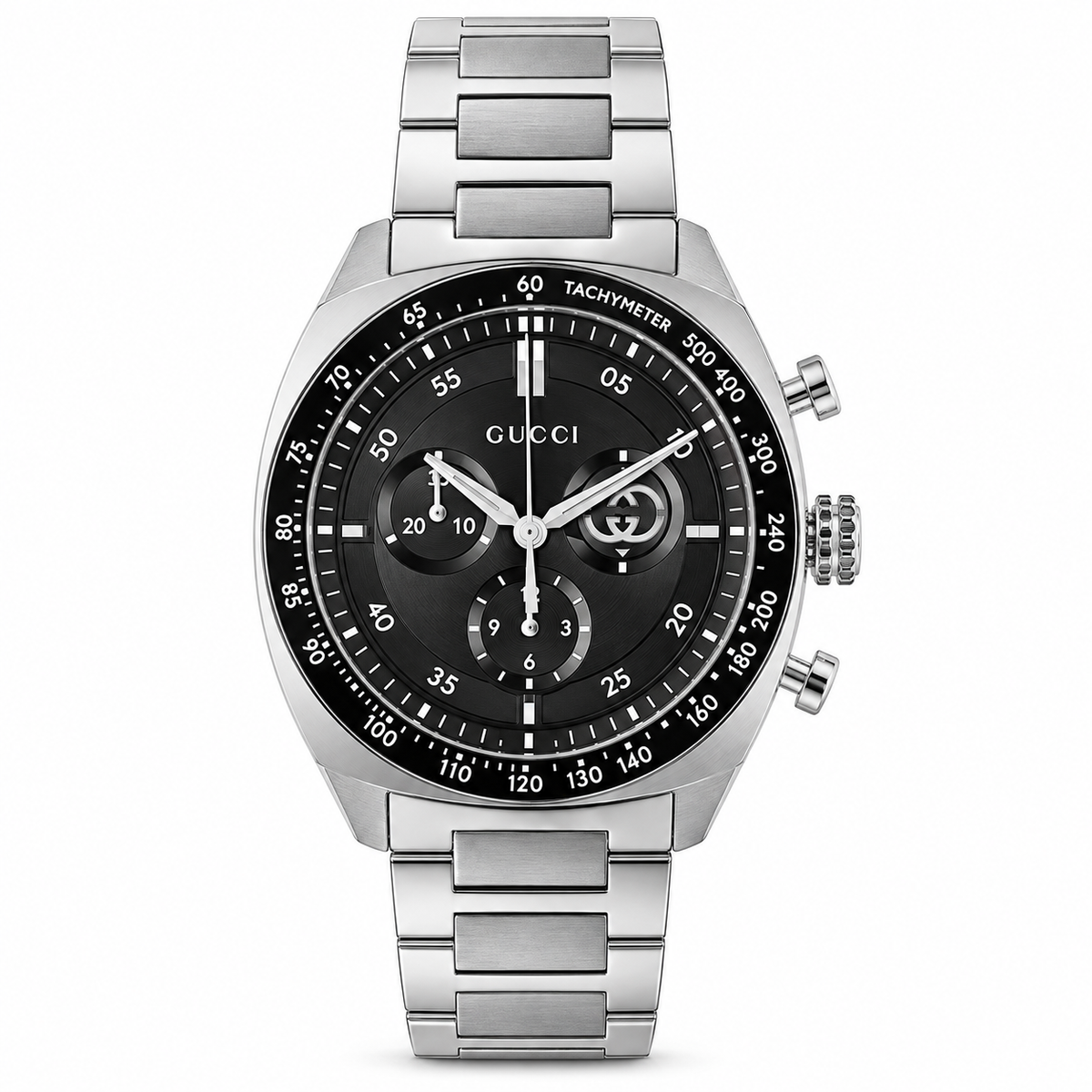 Gucci Interlocking Chronograph 41mm Stainless Steel Men’s Watch YA142316