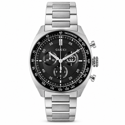 Gucci Interlocking Chronograph 41mm Stainless Steel Men’s Watch YA142316