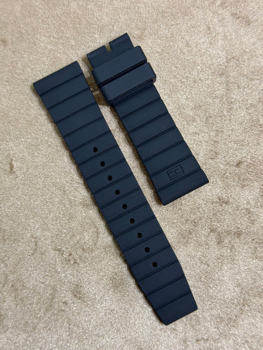 Tommy Hilfiger Geninue Rubber Straps 22mm (Lot Import) Black