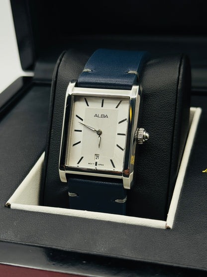 Alba By Seiko VJ32-X347 Tank Shape Original For Mens 39mm Quartz