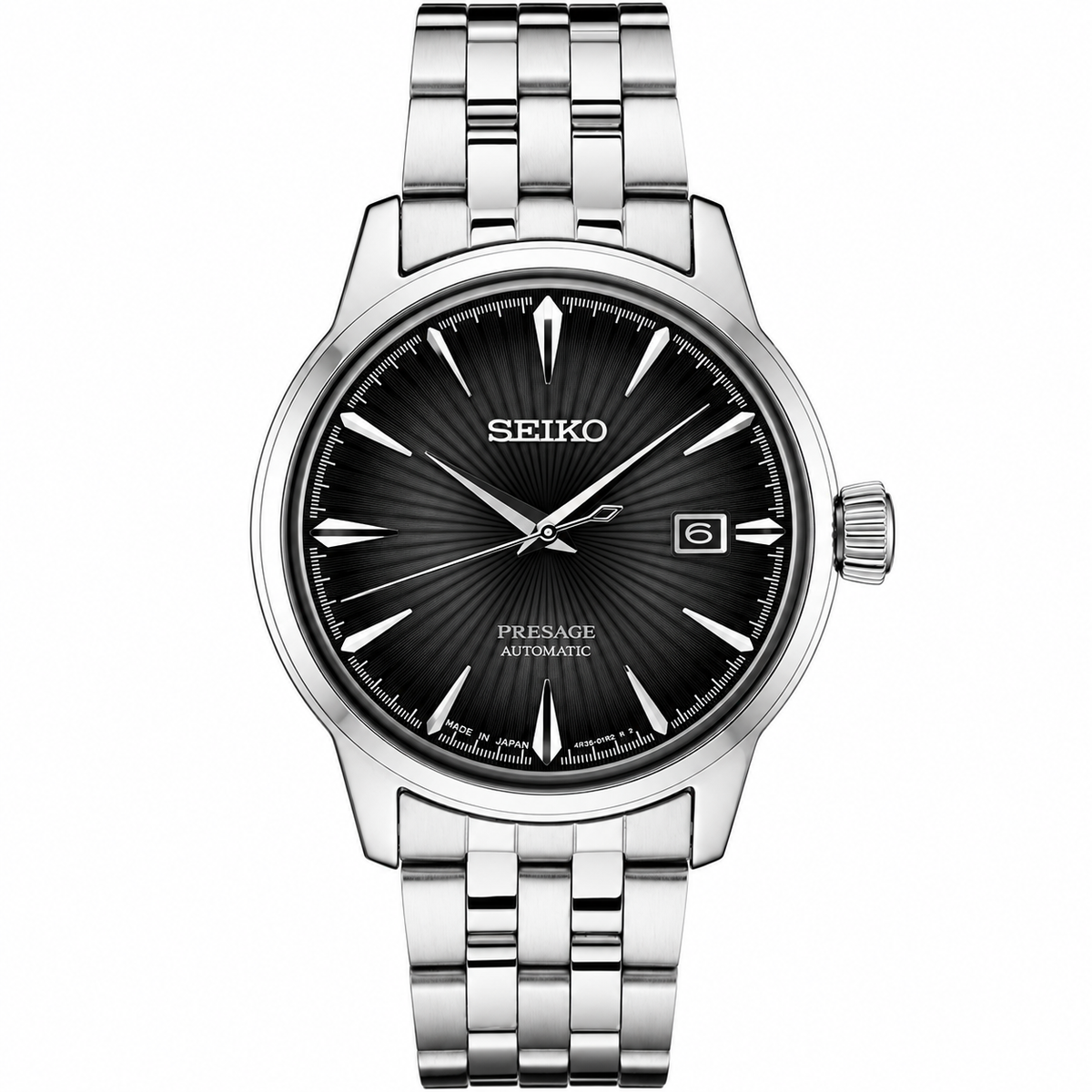 Seiko Men Presage Cocktail Time Black Dial SRPE17J1 Automatic Watch 40.5mm New