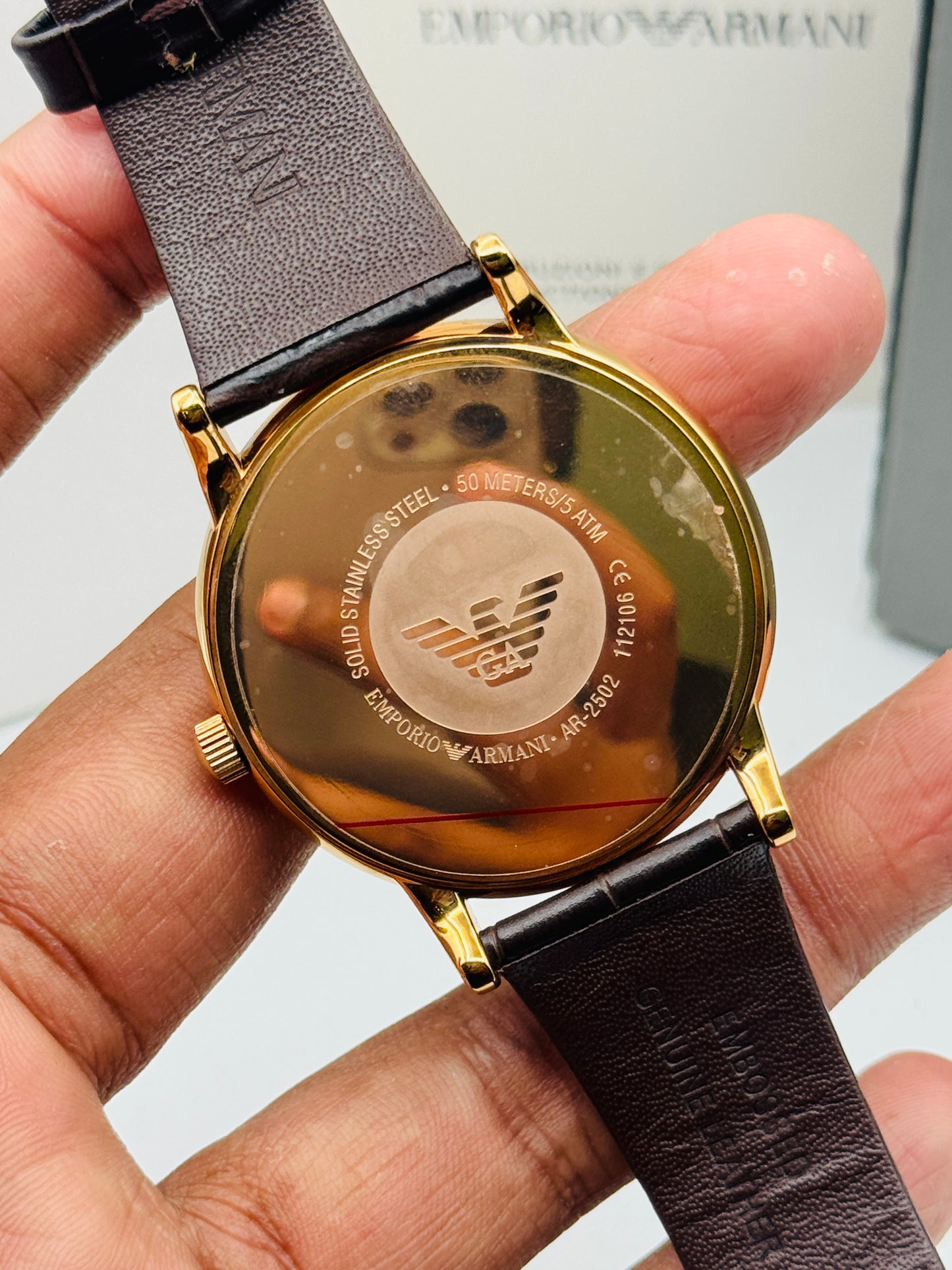 Emporio Armani AR-2502 Original Mens Watch 43mm Quartz