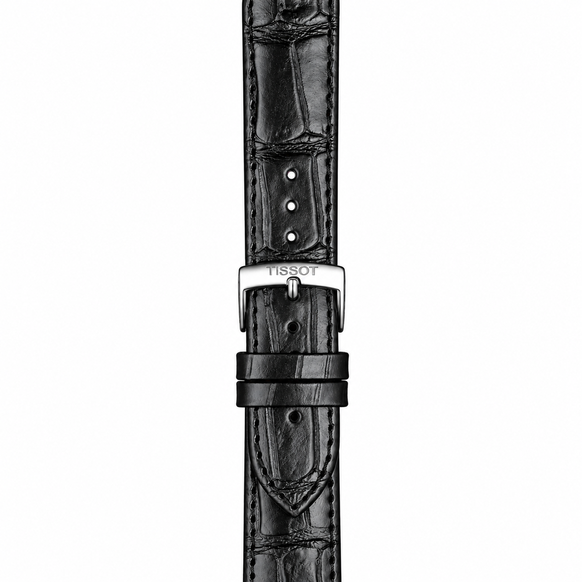 Tissot Carson Premium Black Leather Strap Black Dial Chronograph Quartz Watch for Men's - T122.417.16.051.00