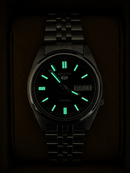 Seiko 5 Customized Watch For Mens Automatic 7009 Lot Import 37mm (Pre-Owned)