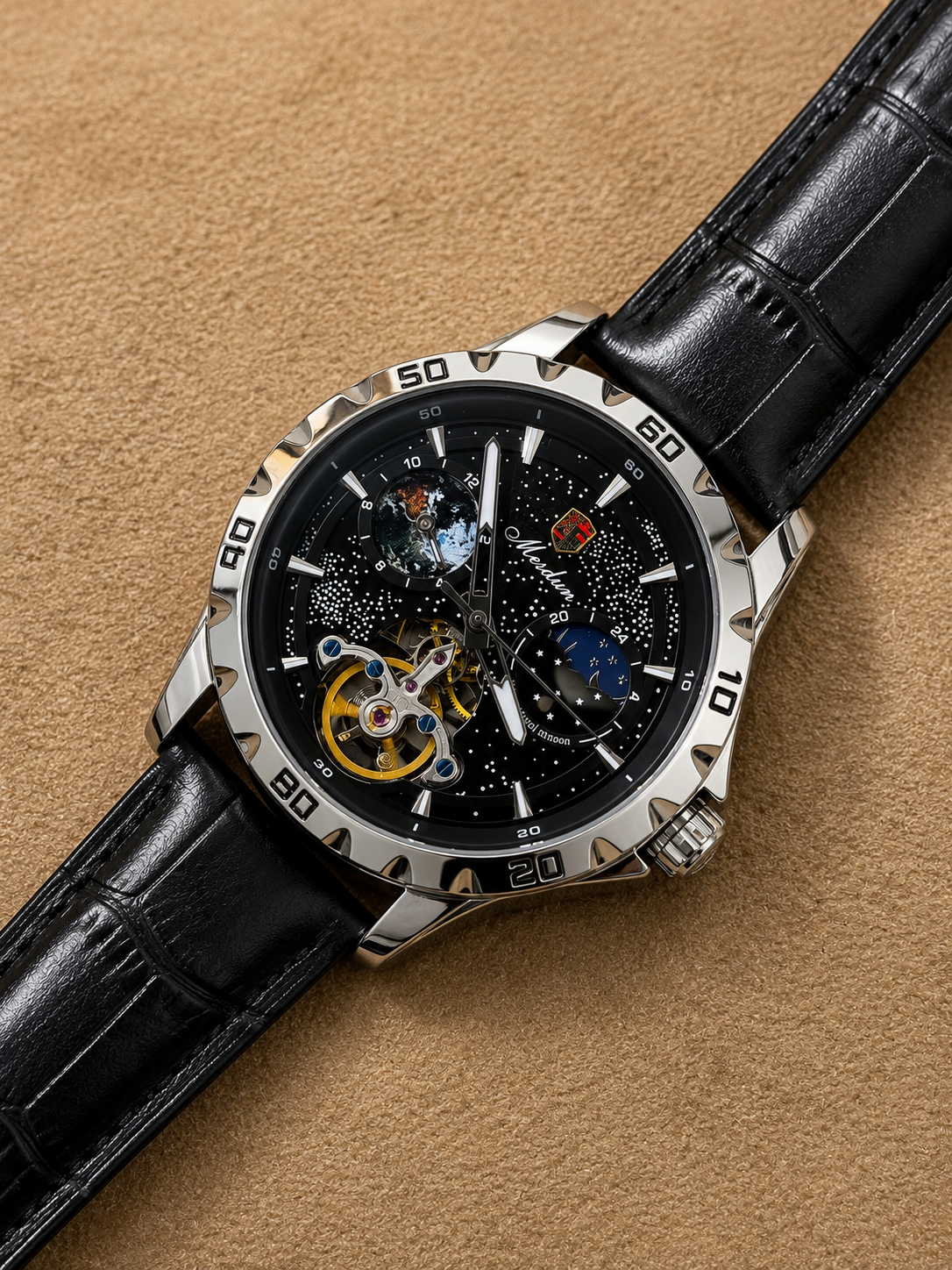 Mesdun Automatic Watch For Mens (Moonphrase) 42mm (Lot Import)