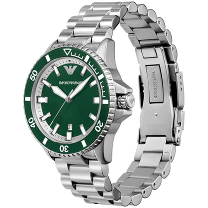 Original Emporio Armani Watch For Men Sea Explorer AR60088 AUTOMATIC-SEA-EXPLORER-DIVER’S-200M