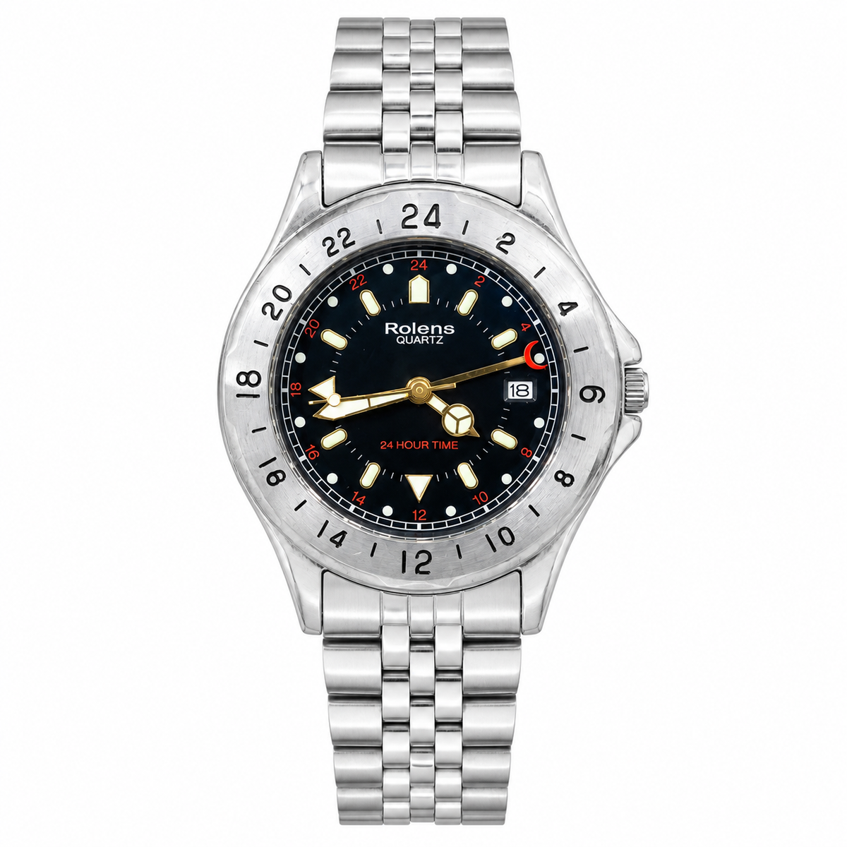 Rolens Quartz GMT For Mens Watch Lot Import 37mm Quartz (Pre-Owned)