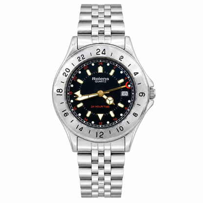 Rolens Quartz GMT For Mens Watch Lot Import 37mm Quartz (Pre-Owned)
