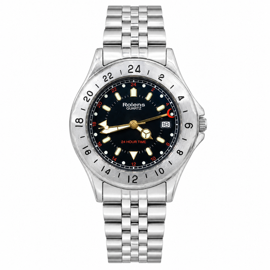 Rolens Quartz GMT For Mens Watch Lot Import 37mm Quartz (Pre-Owned)
