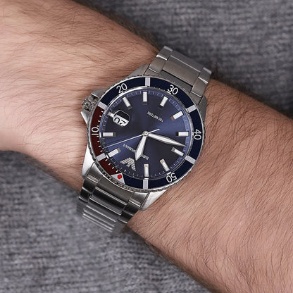 Original Emporio Armani Watch For Men Diver AR11339 100 METERS