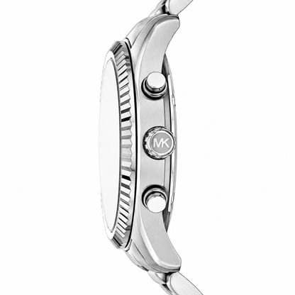 MICHAEL KORS LEXINGTON MEN'S SILVER STAINLESS STEEL WATCH