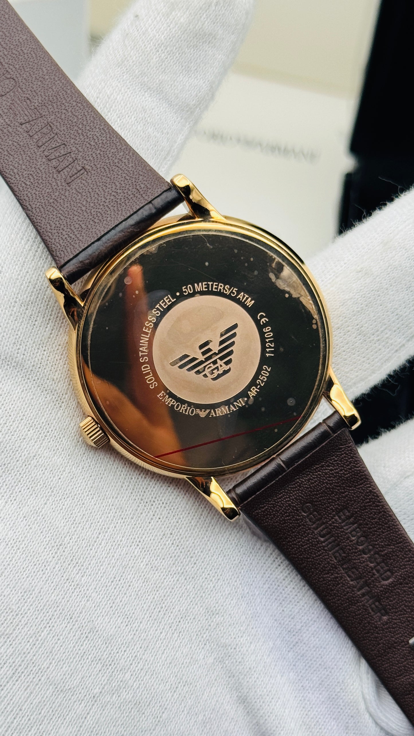 Emporio Armani AR-2502 Original Mens Watch 43mm Quartz