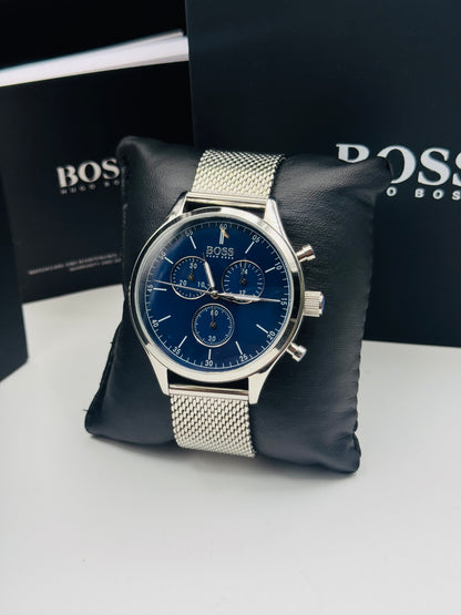 Hugo Boss HB.317.1.14.3178 Original For Mens 42mm Quartz (Like New)