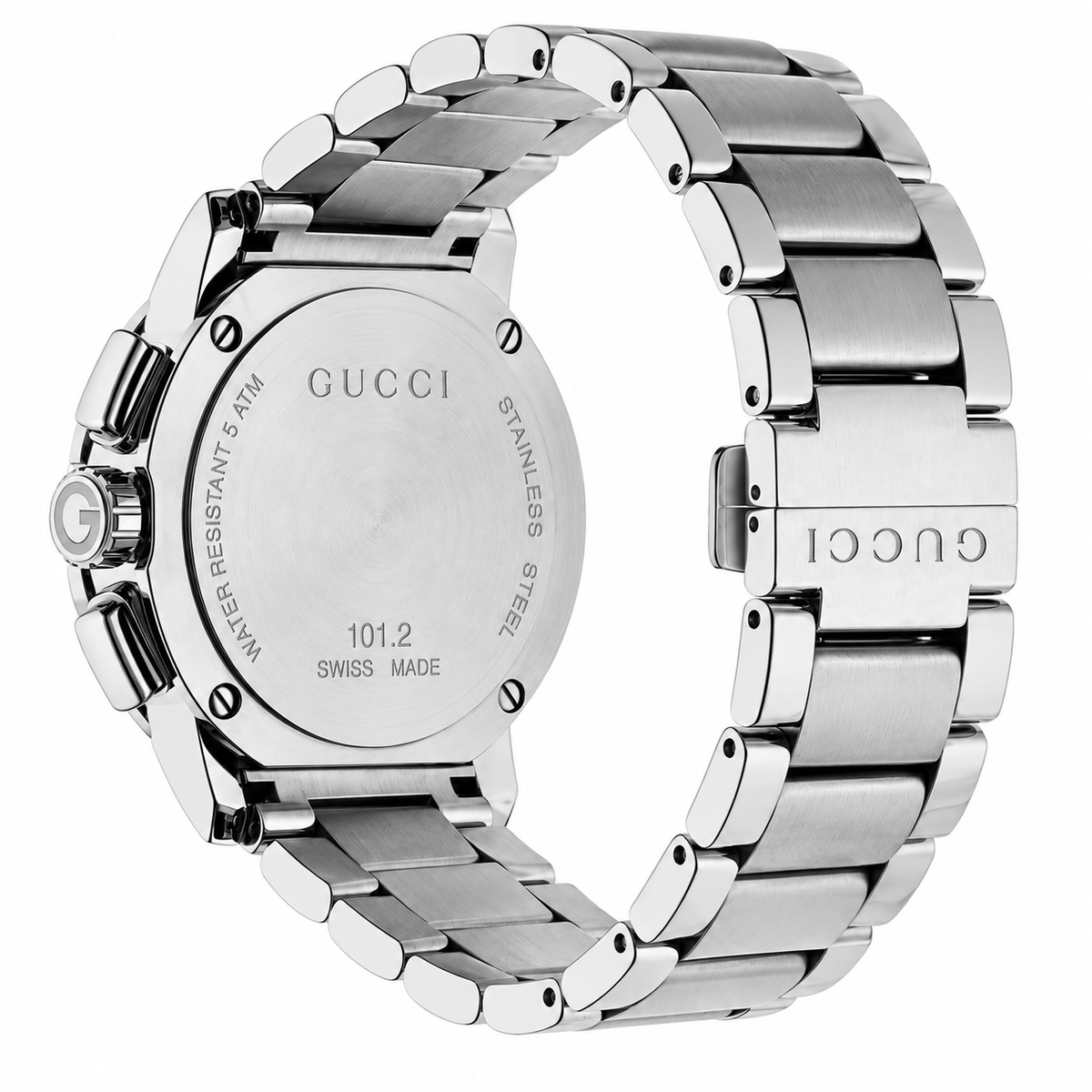 Gucci G-Chrono Two-tone Stainless Steel Black Dial Chronograph Quartz Watch for Gents - YA101204