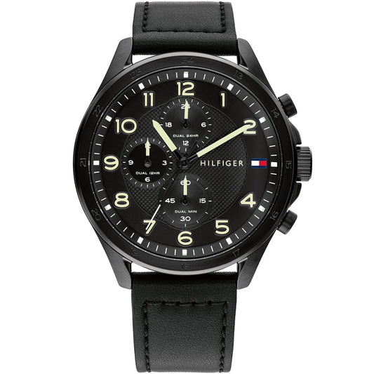 Original Tommy Hilfiger Watch TH.461.1.34.3333 For Men Axel 1792004 Dual Time