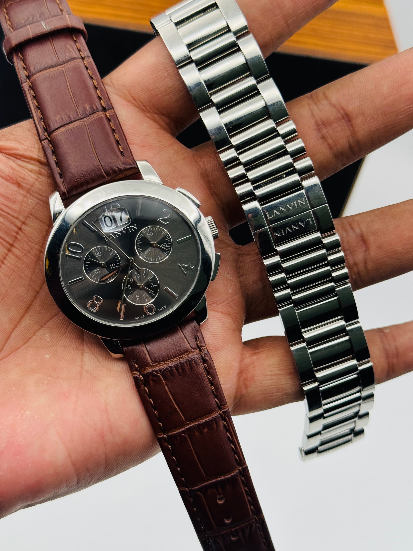 Lanvin Swiss Original Watch For Mens 39mm Quartz