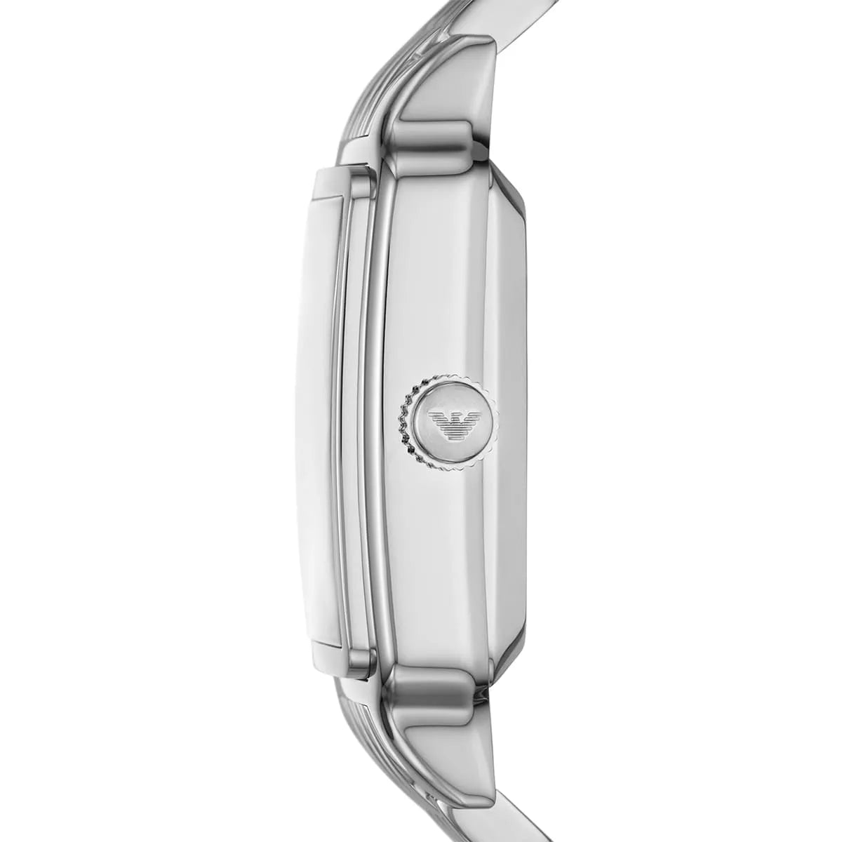 EMPORIO ARMANI Diego Silver Stainless Steel Black Dial Automatic Watch for Gents - A60057
