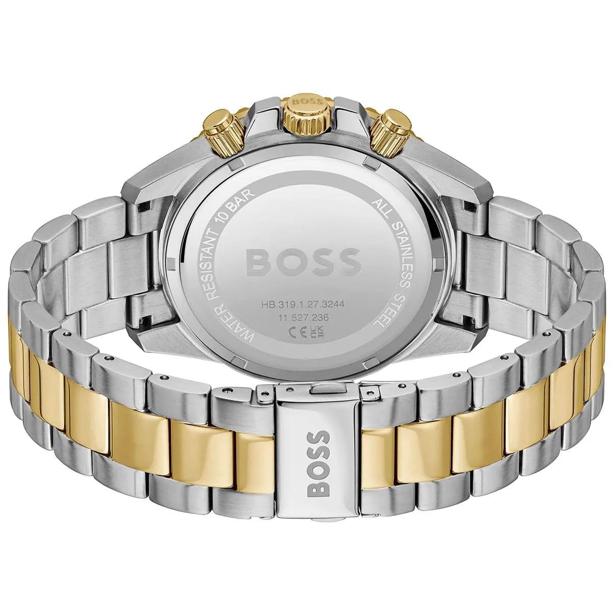 Hugo Boss Admiral Two-tone Stainless Steel Blue Dial Chronograph Quartz Watch for Gents - 1514257