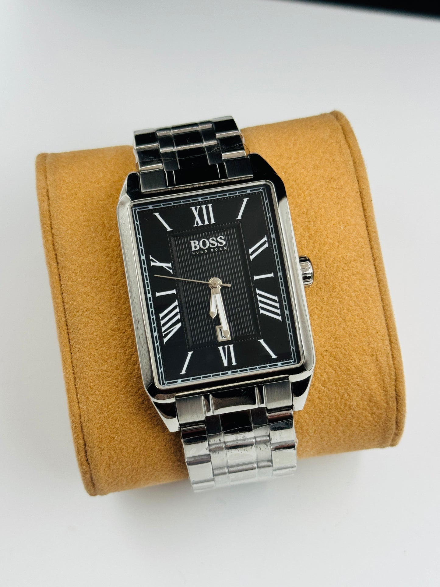 Hugo Boss Tank Shape Lot Import For Mens Watch 43mm Quartz