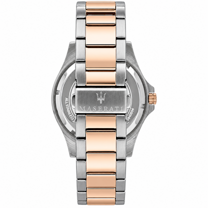 Maserati Sfida Two-Tone Stainless Steel Blue Dial Quartz Watch for Gents - R8853140003 (PRE-OWNED)