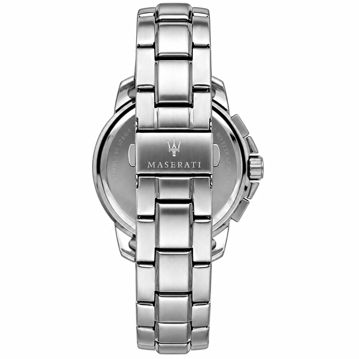Maserati Successo Silver Stainless Steel Green Dial Quartz Watch for Gents - R8873621017 (PRE-OWNED)