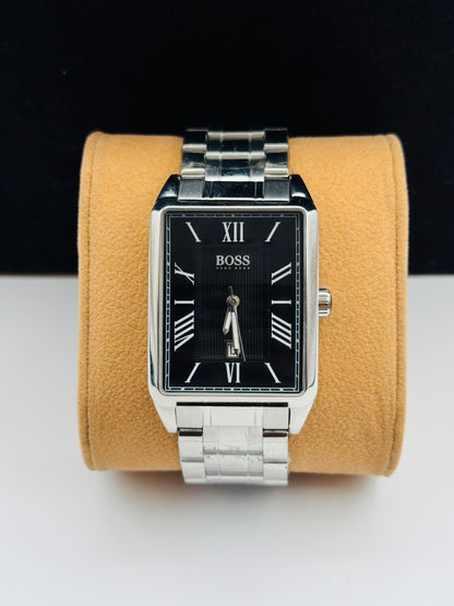 Hugo Boss Tank Shape Lot Import For Mens Watch 43mm Quartz