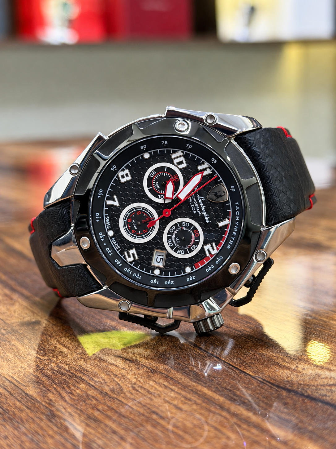 Lamborghini Original Watch Mens Lot Import Quartz 46mm (Pre-Owned)