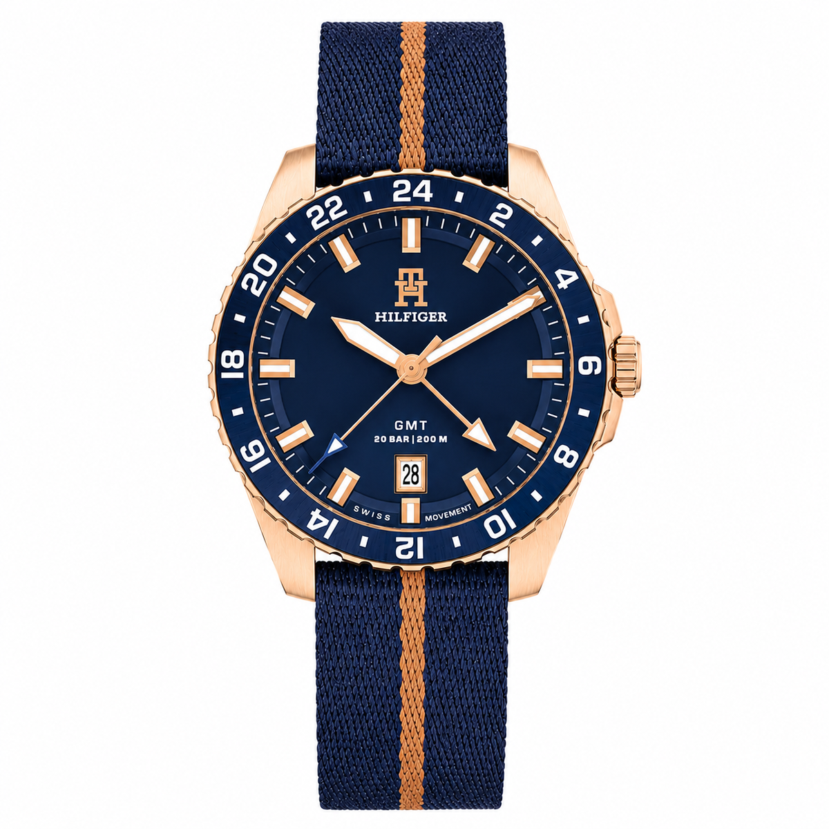 Tommy Hilfiger Blue Dial Ocean Strap Men's Watch - 1792130