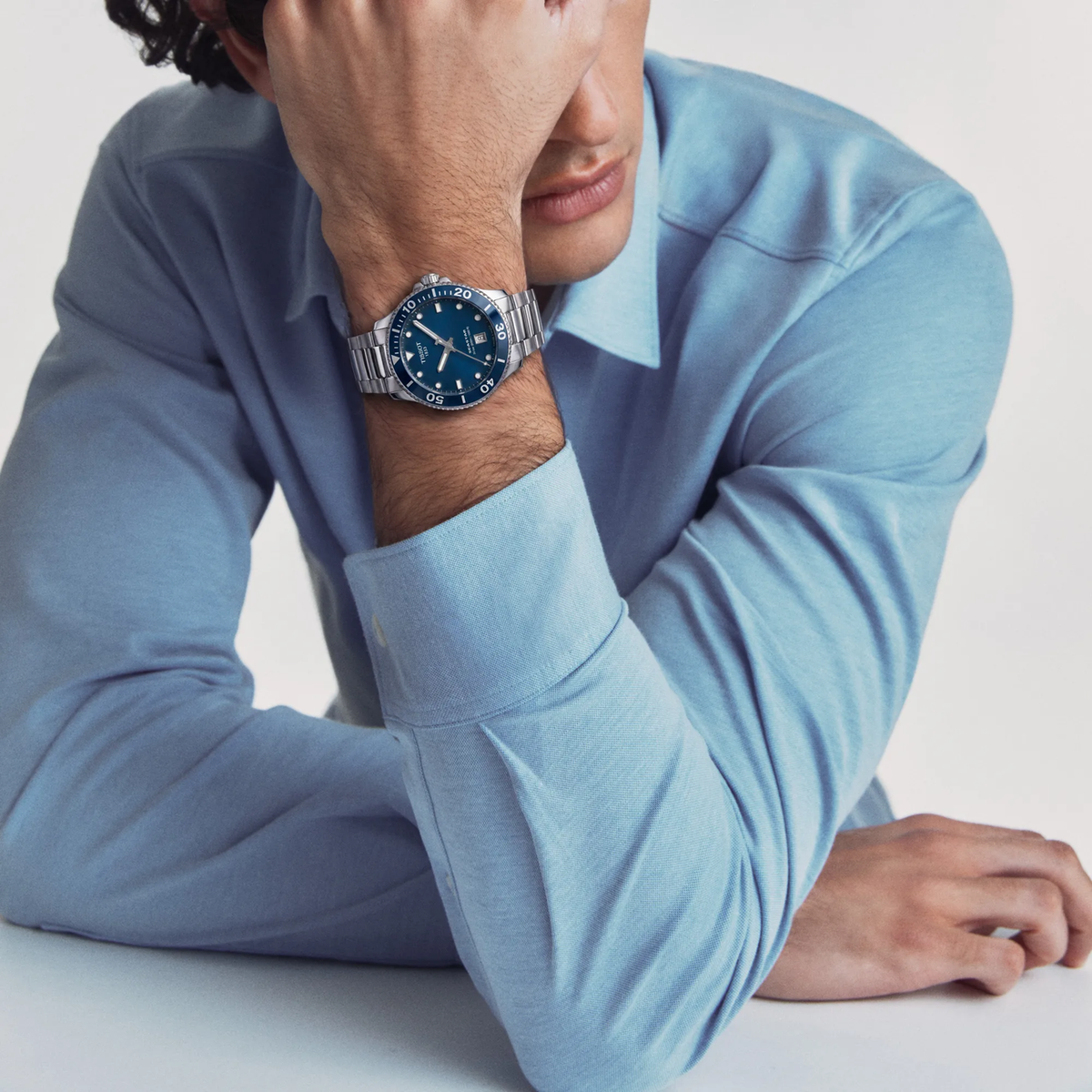 Tissot Seastar 1000 Silver Stainless Steel Blue Dial Quartz Watch for Gents - T120.410.11.041.00