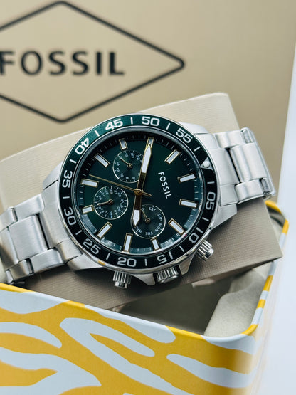 Fossil BQ-2492 Bannon Multifunction Stainless Steel Watch Mens 44mm (Like New)