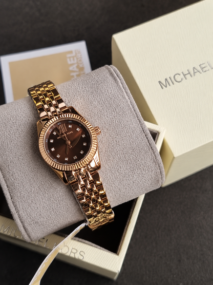 MICHAEL KORS LADIES BROWN STAINLESS STEEL WOMEN'S WATCH MK-4844