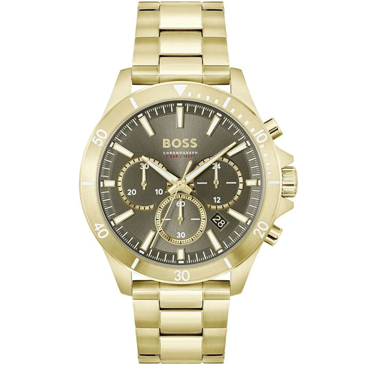 Original Hugo Boss Watch HB.487.1.34.3874 For Men Troper 1514059 5BAR / 165FT Chronograph