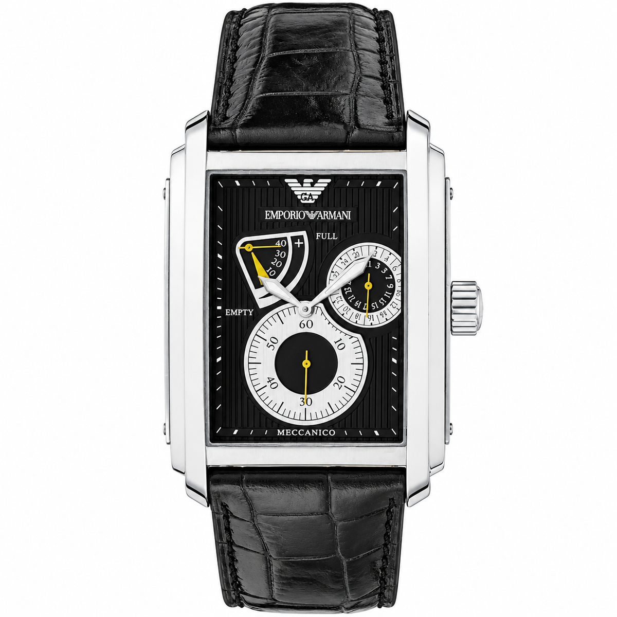Emporio Armani Meccanico Leather Strap Automatic Men's Watch AR4203