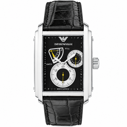 Emporio Armani Meccanico Leather Strap Automatic Men's Watch AR4203