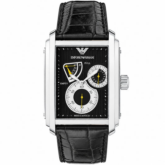Emporio Armani Meccanico Leather Strap Automatic Men's Watch AR4203