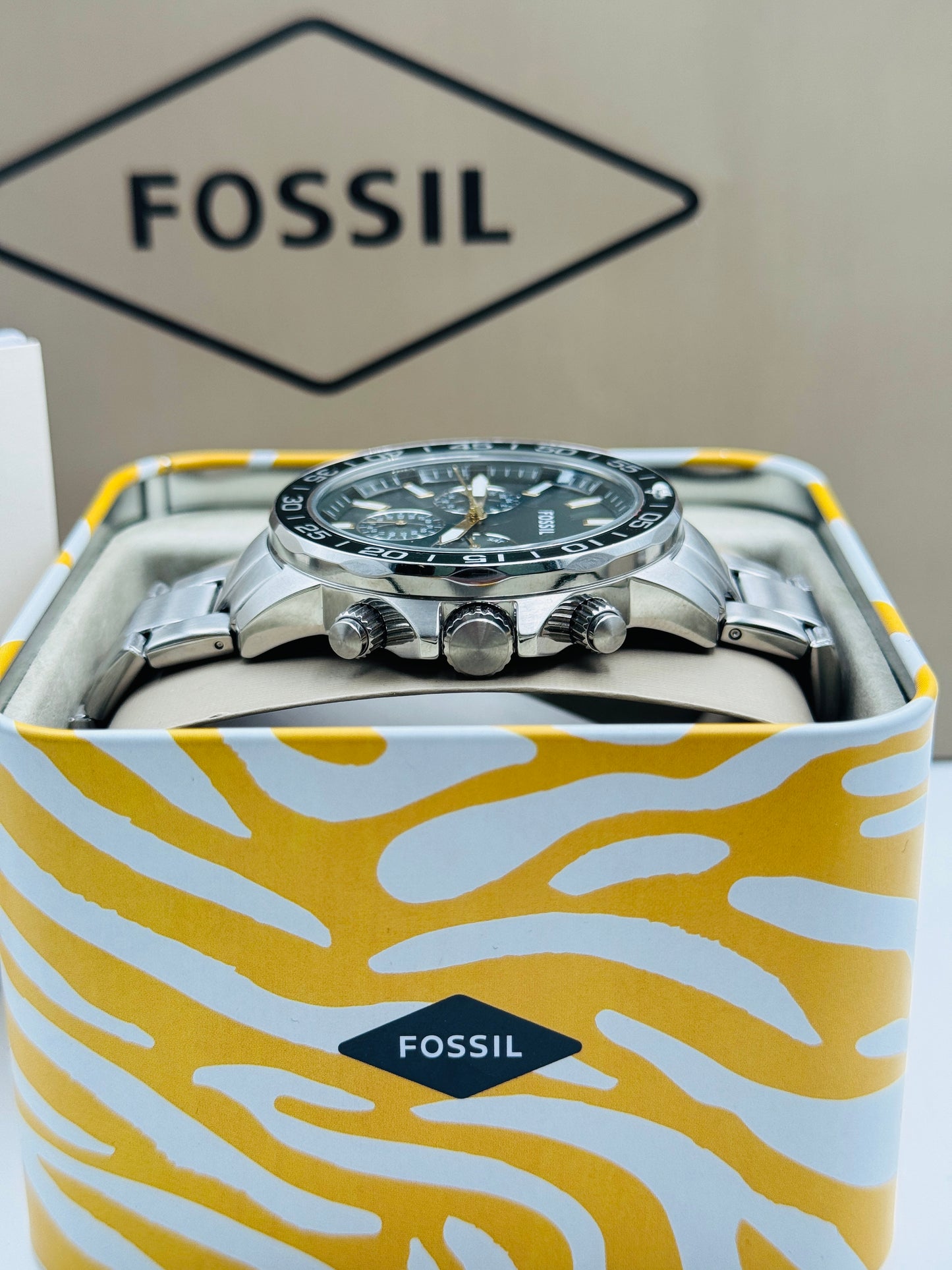 Fossil BQ-2492 Bannon Multifunction Stainless Steel Watch Mens 44mm (Like New)