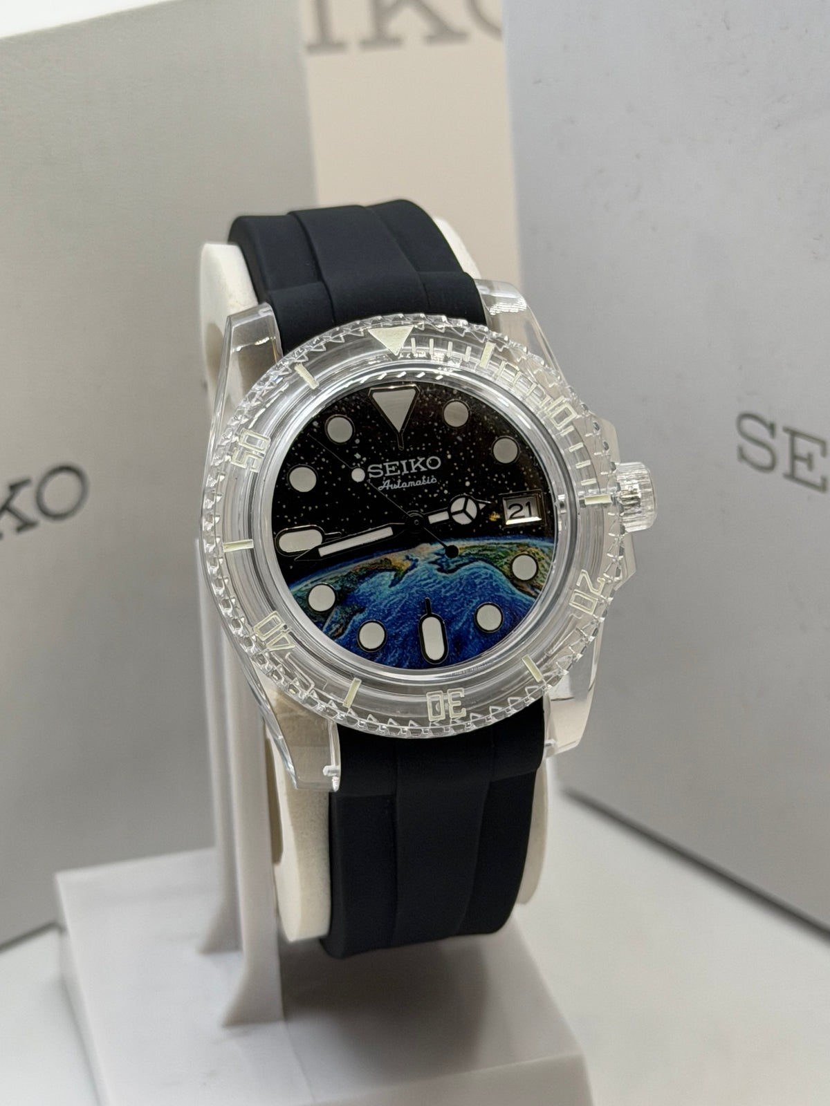 Seiko Customized Watch For Mens Automativ 4R35B (Sports Edition)