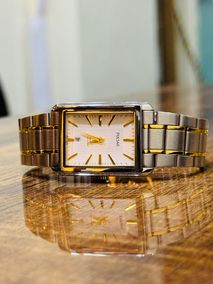 Pulsar By Seiko Tank Shape For Mens 39mm Quartz (Pre-Owned)