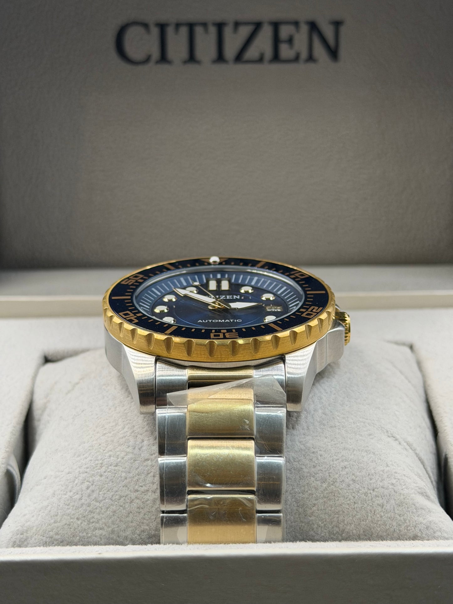 Citizen NJ0174-82L Automatic Sport Two-Tone Steel Blue Dial Men's Watch