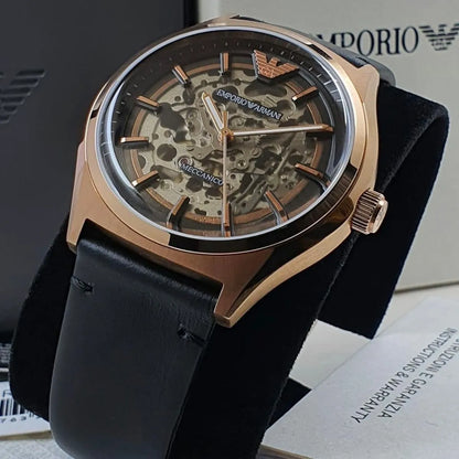 Original Emporio Armani Watch For Men Zeta AR60004 Meccanico
