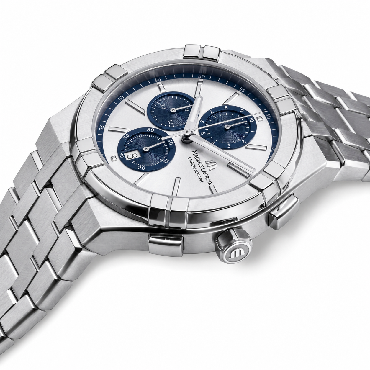 Maurice Lacroix Aikon Quartz Choronograph Original Watch For Mens