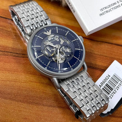 Original Emporio Armani Watch For Men Aviator AR60024 Meccanico