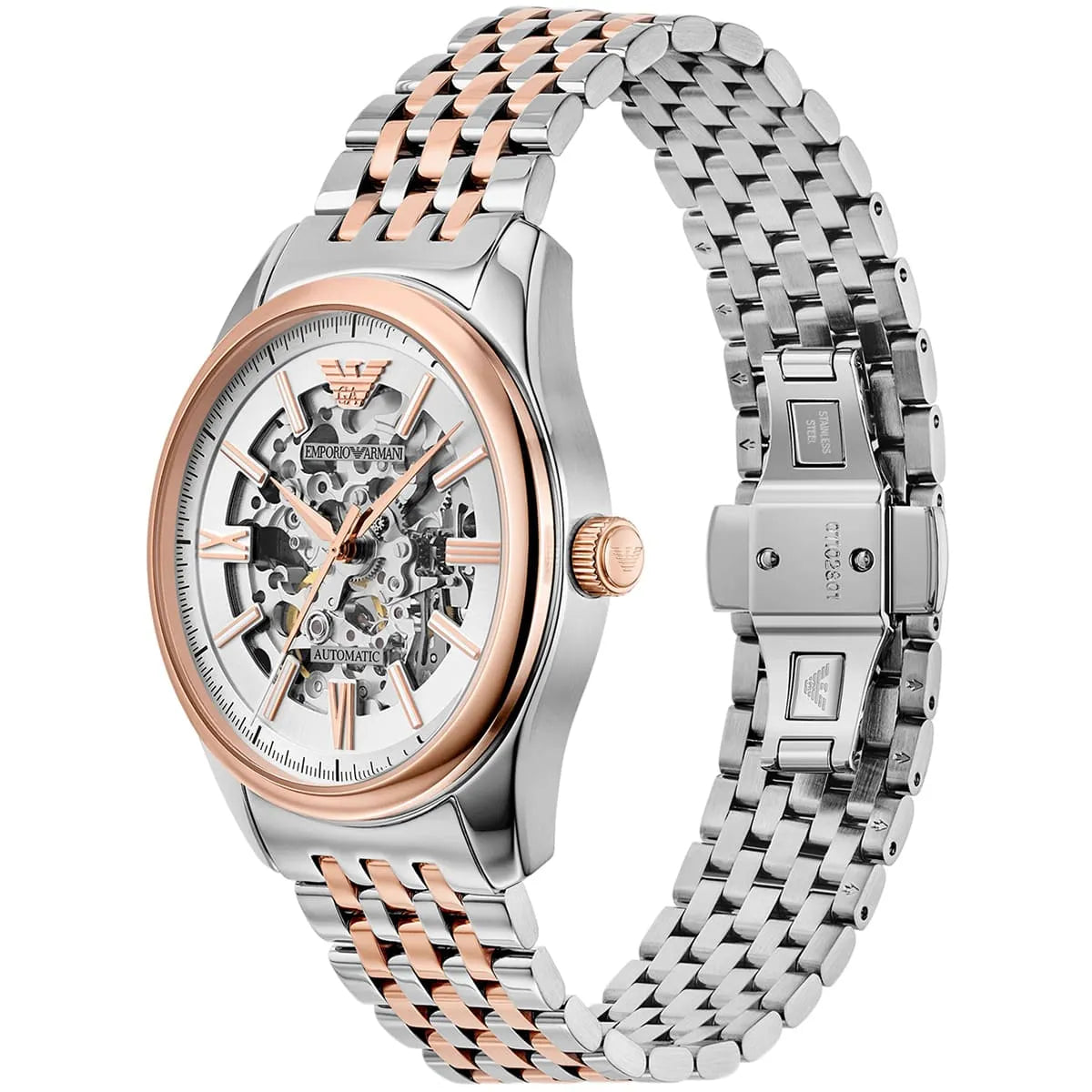 Original Emporio Armani Watch For Men Antonio AR60092 AUTOMATIC-Two-Tone