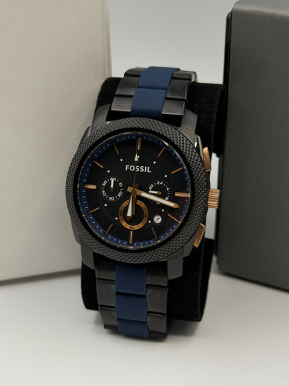Fossil FS-5164 Original Mens Watch Two-Tone Braclet 45mm Quartz