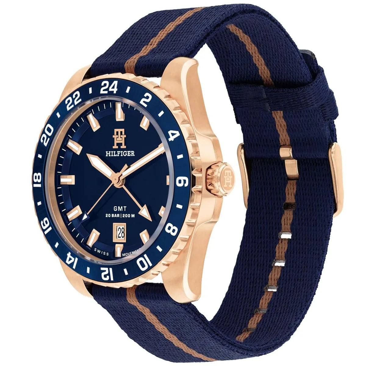 Tommy Hilfiger Blue Dial Ocean Strap Men's Watch - 1792130