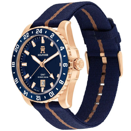 Tommy Hilfiger Blue Dial Ocean Strap Men's Watch - 1792130